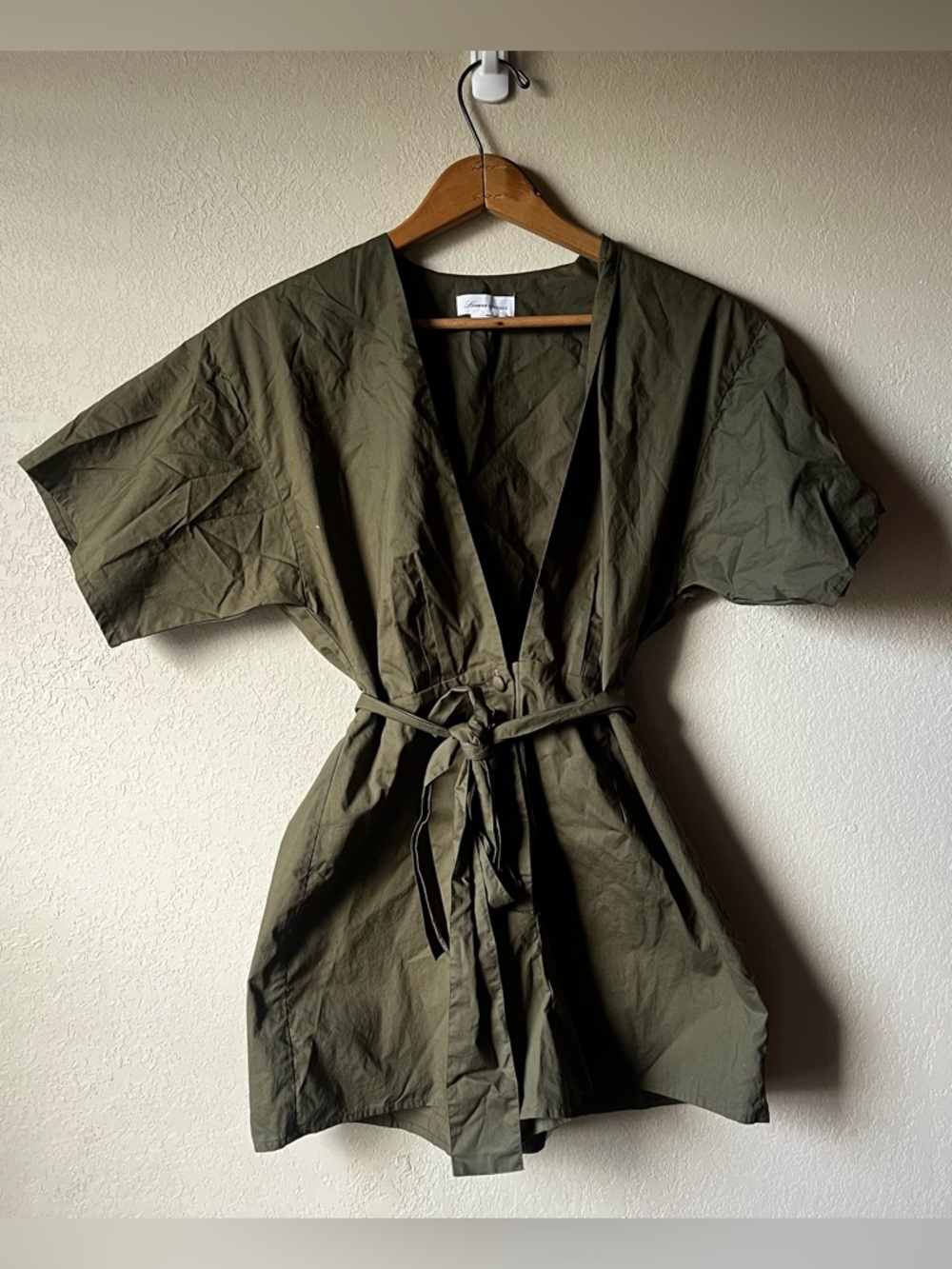 Loves + Friends Olive Green Romper